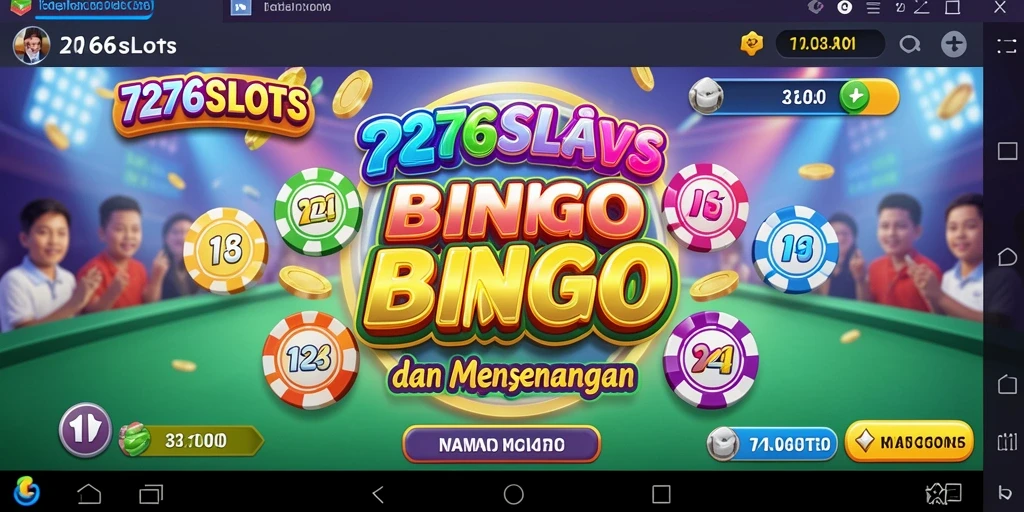 Tampilan gameplay yang seru dari 7276SLOTS dengan tema Bingo.