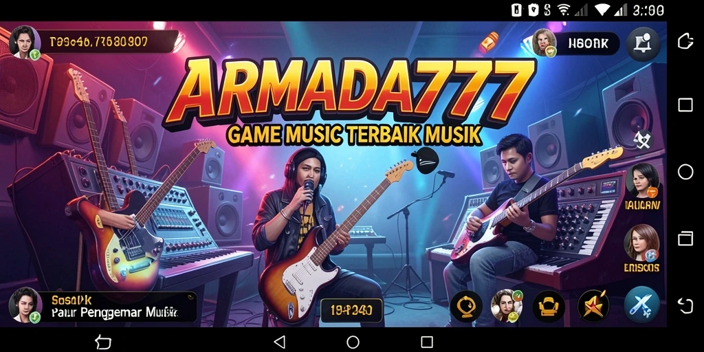 Tampilan gameplay <strong>ARMADA777</strong> yang menarik saat pemain menikmati lagu.