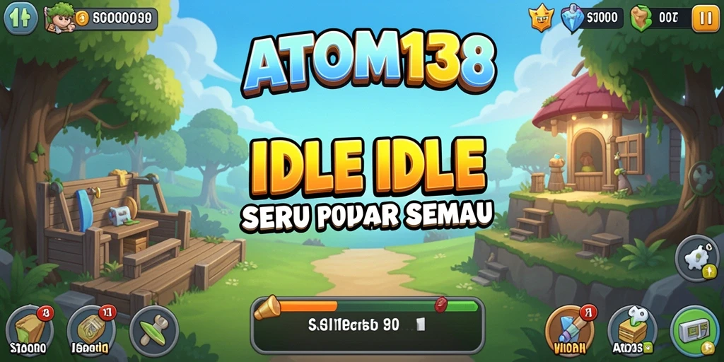 Tampilan gameplay ATOM138 yang memukau dalam mode Idle.