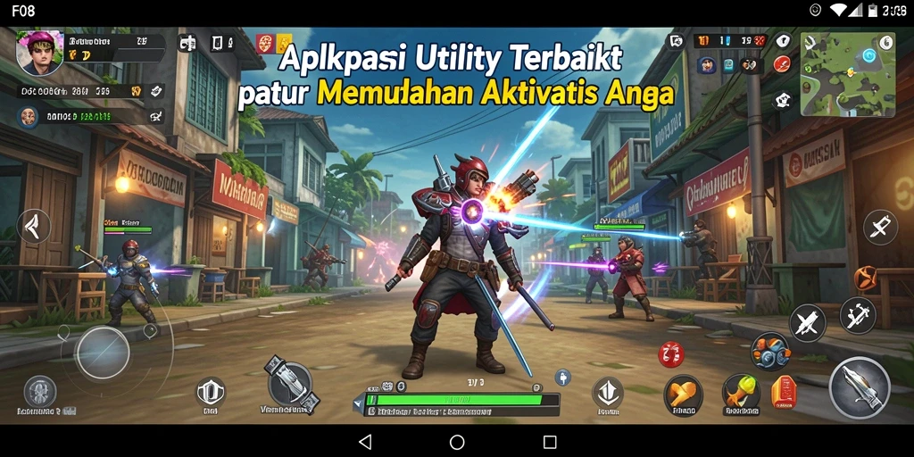 Tampilan screenshot utama F08 yang menarik dan fungsional.