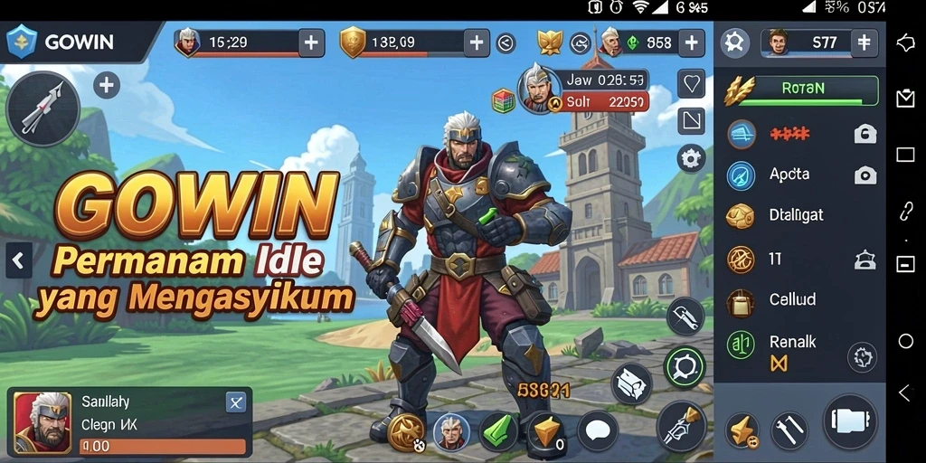 Tampilan gameplay GOWIN yang menarik dan menghibur.