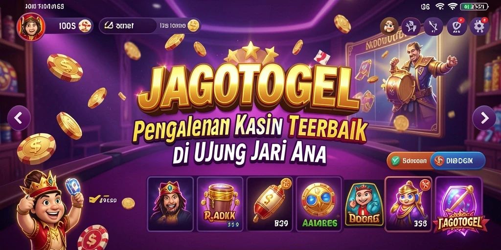 Tampilan utama <strong>JAGOTOGEL</strong> yang menampilkan berbagai permainan kasino menarik.