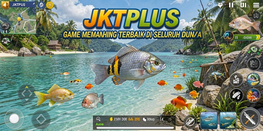 Tangkapan ikan yang besar di layar JKTPLUS.