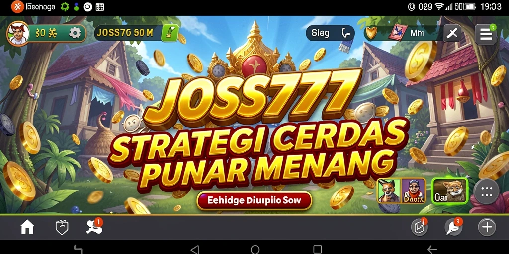 Tampilan strategi menantang dalam gameplay JOSS777.