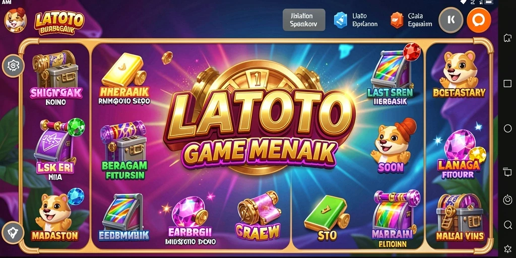 Tampilan gameplay LATOTO yang penuh warna dan menarik.