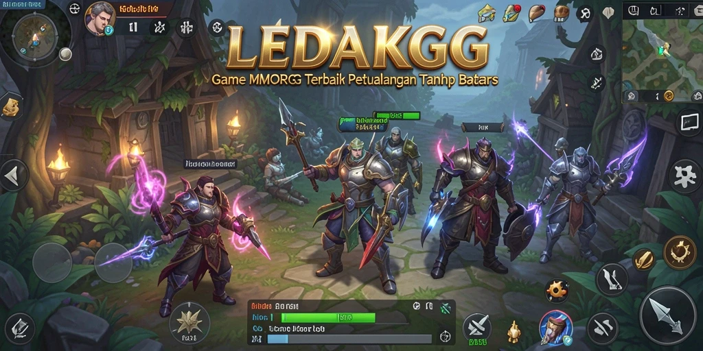 Tampilan gameplay menarik dari game MMORPG LEDAKGG.