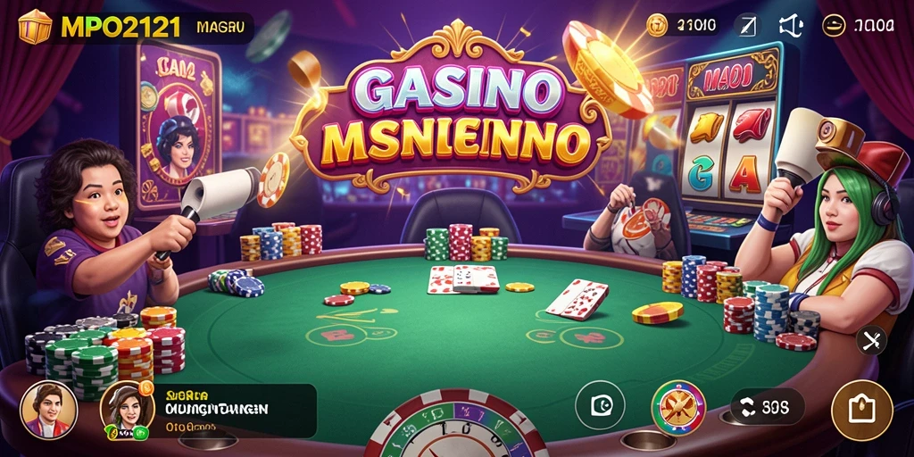 Screenshot MPO2121 menampilkan gameplay kasino yang mendebarkan.