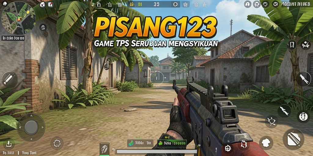 Tangkapan layar PISANG123 menampilkan aksi pertempuran mendebarkan.
