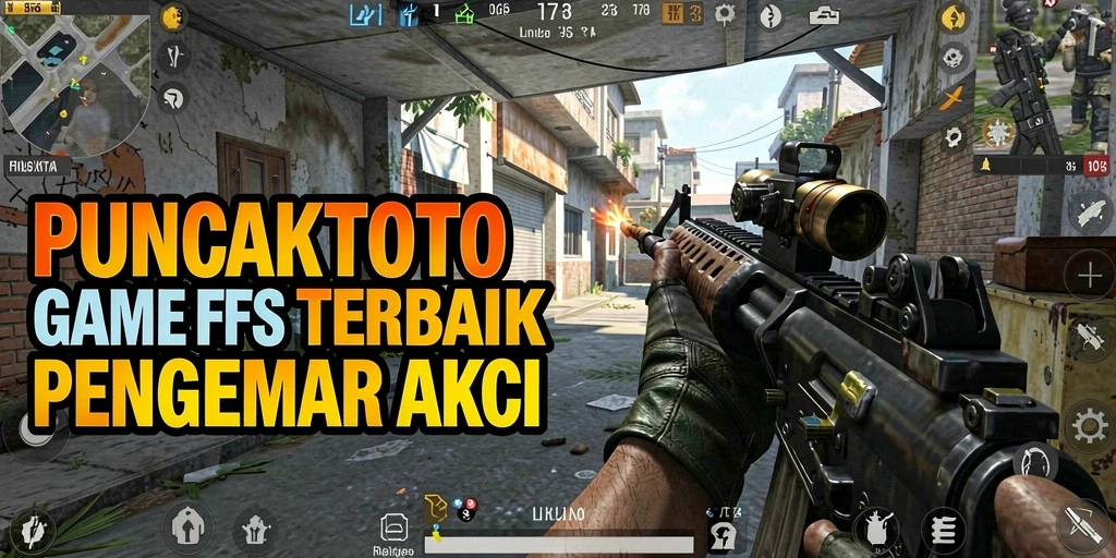 Tampilan gameplay mendebarkan di PUNCAKTOTO menunjukkan aksi tembak-menembak yang intens.