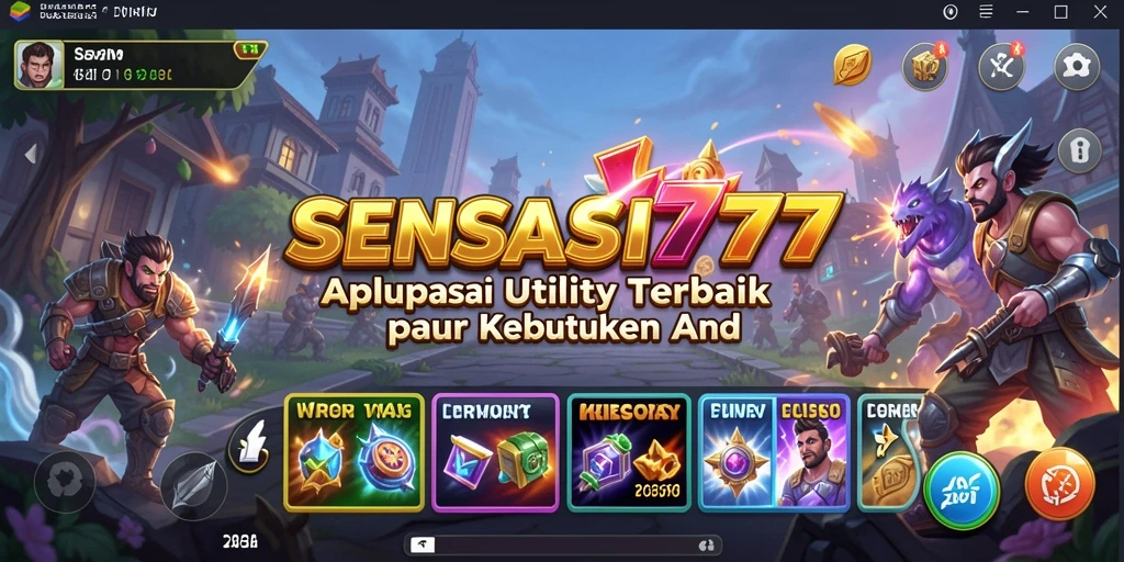 Screenshot utama SENSASI777 menunjukkan antarmuka aplikasi Utility yang intuitif.