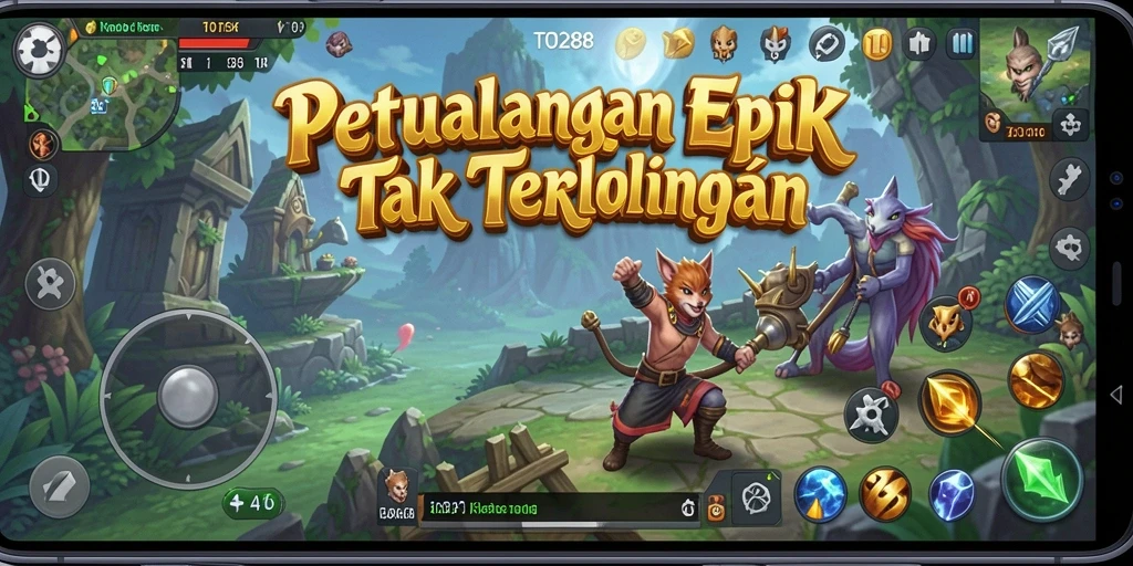 Screenshot menampilkan adegan seru dari gameplay TO288.