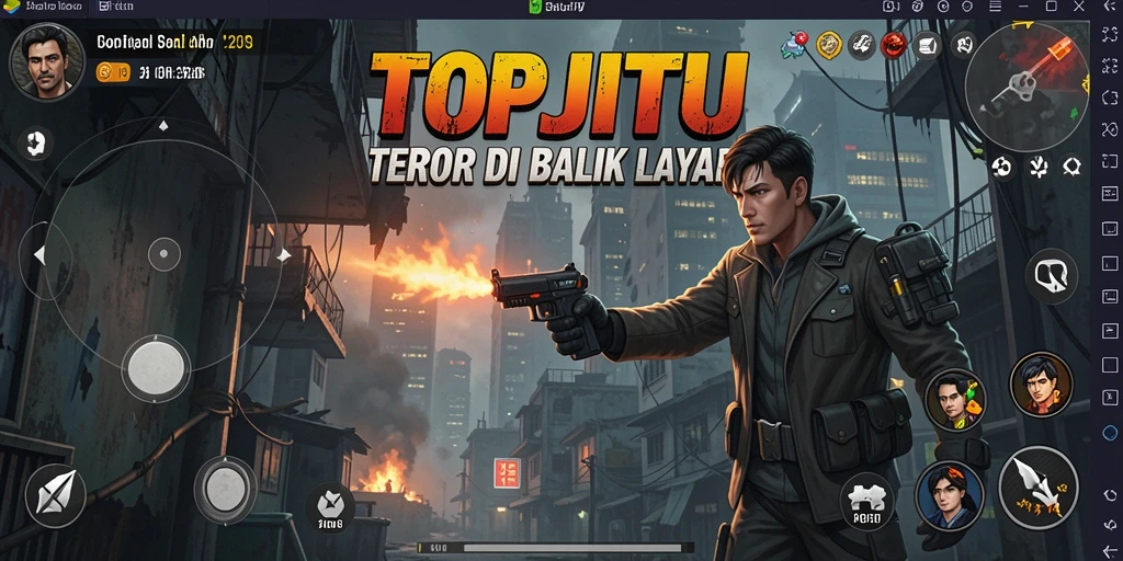 Gameplay mencekam dalam TOPJITU yang menantang keberanian Anda.
