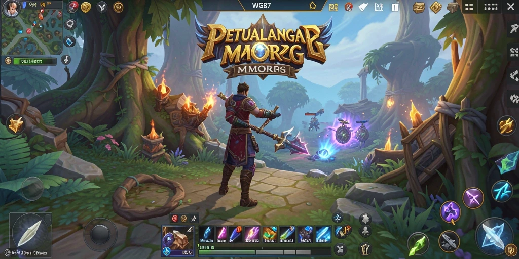 Tampilan epik dari gameplay <strong>WG87</strong> dalam dunia MMORPG.