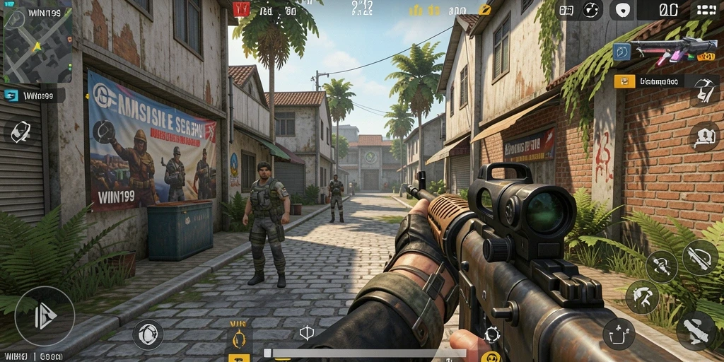 Tampilan aksi mendebarkan dalam gameplay WIN199 yang penuh tantangan.