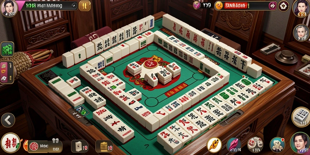 Tampilan seru gameplay Mahjong di Y89, penuh strategi dan kesenangan.